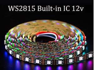 Tcwin 10 мм Белый Черный Pcb Адресуемая Светодиодная лента Ws2811 Ws2812 Ws2815 пикселей произвольное Программирование гибкая светодиодная лента Водонепроницаемый - Product Image 6