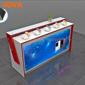 Mostrador de pantalla digital y mesa de madera para computadora Mostrador de pantalla de teléfono móvil - Product Image 1