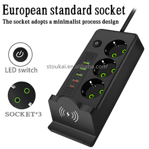 Профессиональная опция зарядки офисного использования USB Power Socket Extension с несколькими разъемами для офисов - Product Image 4