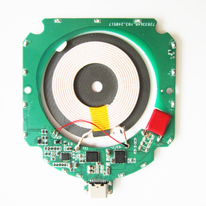 OEM Micro USB Type C 5W/10W/15W 12V แท่นชาร์จไร้สายเครื่องส่งสัญญาณ PCBA Qi PCB - Product Image 1