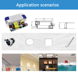 Lifud 25V-42V 700MA 50/60Hz 28W DC Power Supply Triac Dimmable Dali Dimming Multiple AC-DC Energy LED Lighting White Case Driver