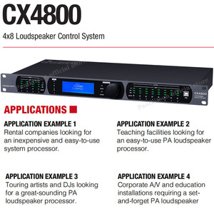 Paulkitson Procesador de audio CX4800 Procesador de audio profesional Equipo de sonido 96kHz Tasa de muestreo Procesamiento de audio <span class=keywords><strong>DSP</strong></span> - Product Image 4