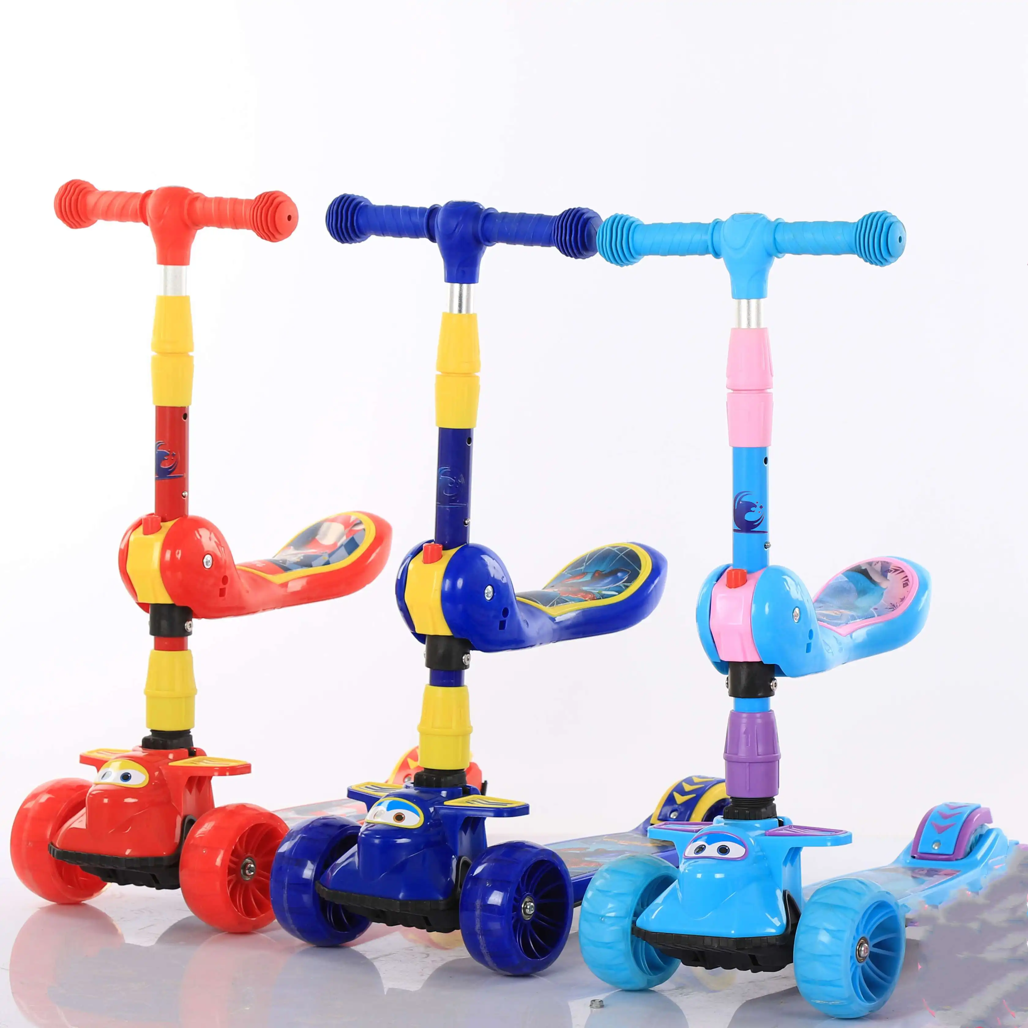 Scooter infantil, brinquedo scooter para crianças, 3 rodas, brinquedos dobráveis
