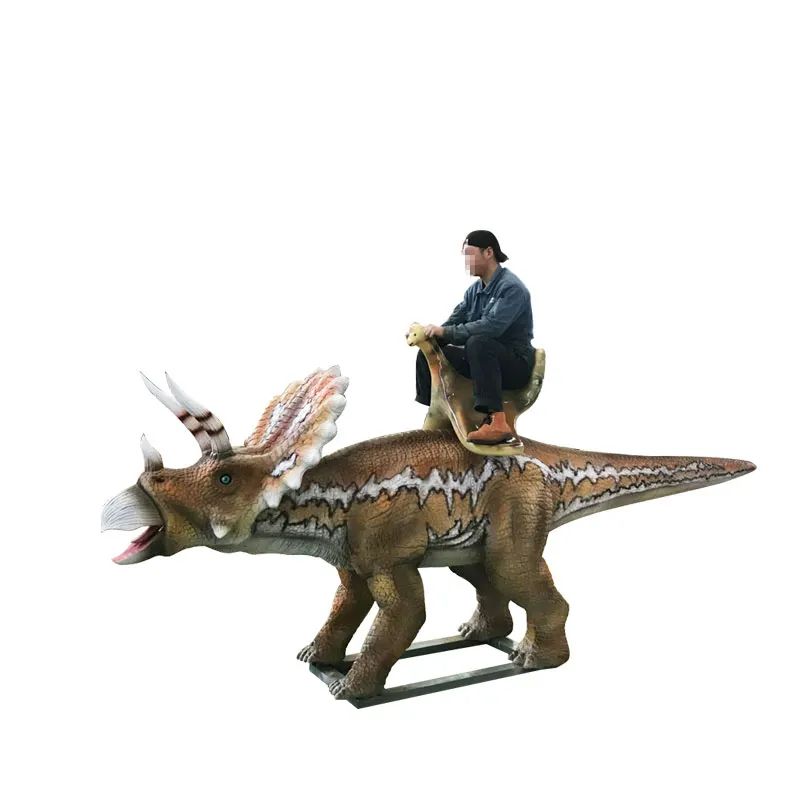الأكثر مبيعًا نموذج aninatronic ركوب ديناصور للأطفال روبوت ركوب ديناصور