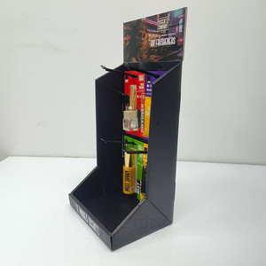Soporte de mostrador de gancho impreso personalizado soporte de exhibición de cartón POS de exhibición de clavija corrugada con ganchos para tienda minorista - Product Image 2