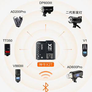 GODOX X2T/XPRO แฟลชทริกเกอร์2.4G ไร้สายความเร็วสูงซิงโครนัส TL ทริกเกอร์เปิดตัวครั้งเดียว - Product Image 5