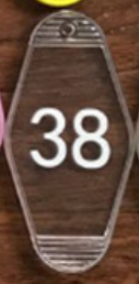 Clear No.38 with keyring