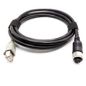 Cable de red M12 RJ45 hembra de 8 pines, conexión de cámara Industrial impermeable, Sensor antiinterferencias, Cables de comunicación LAN - Product Image 2