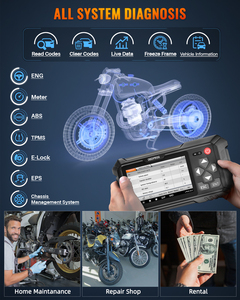 OBDPROG MOTO 100 Auto motore strumento di analisi OBD2 Scanner per la manutenzione della MOTO e Reset luce comodo strumento diagnostico - Product Image 3