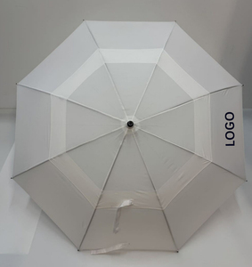白色超大防风伞-自动打开双顶篷，暴风雨和大雨的通风口设计 - Product Image 2