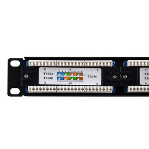 <strong>Patch</strong> <strong>Panel</strong> RJ45 Cat5e 12 Port 110/Krone/Dual IDC Type <strong>Network</strong> <strong>Patch</strong> <strong>Panel</strong> - Product Image 5