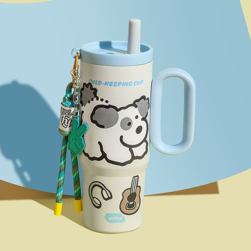 Blanco marfil, diseño aleatorio de dibujos animados.