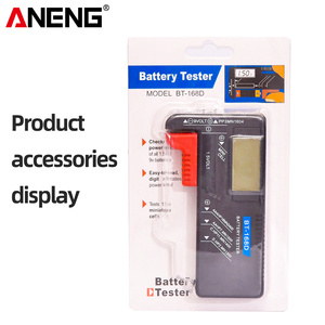 Aneng เครื่องทดสอบความจุของแบตเตอรี่ลิเธียมดิจิตอลอิเล็กทรอนิกส์แบบ BT-168D จอแสดงผล LCD เครื่องมือทดสอบอเนกประสงค์แบบปุ่ม AAA - Product Image 6