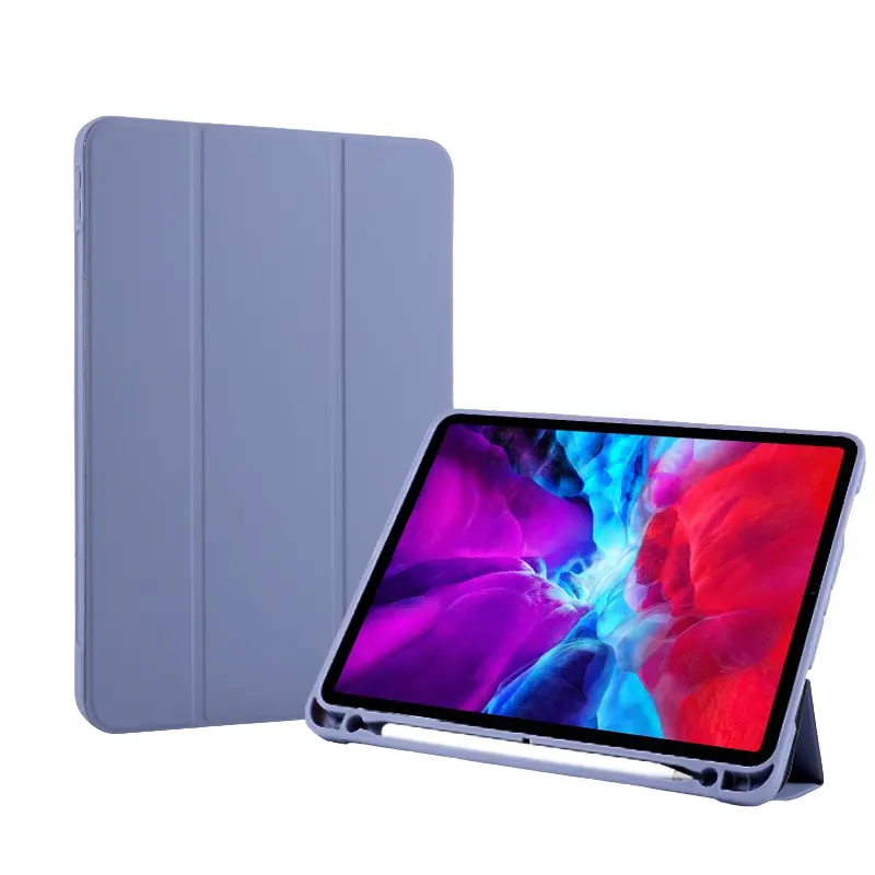 Slim Three Fold Stand Leather Cover For iPad Air 5th Generation Case iPad 9 Generation Case 10 Generation 12.9 iPad Pro Case