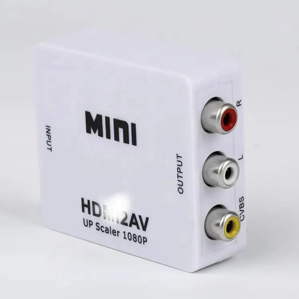 HD Video Chuyển Đổi Mini Kích Thước 1080P HDTV2AV HD VGA AV Video Adapter HDTV Để RCA Video Âm Thanh Chuyển Đổi HD AV Adapter