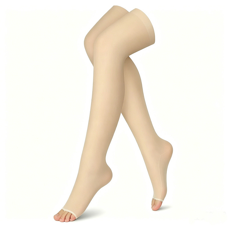 Beige--Open Toe