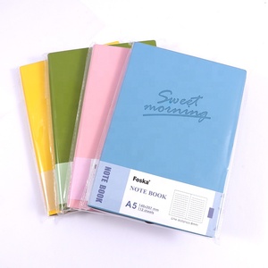 Foska Macaron 4 renk orta 224 sayfa ciltli yazı için kaplı defter ve iplik bağlı ciltleme ile günlüğe - Product Image 1