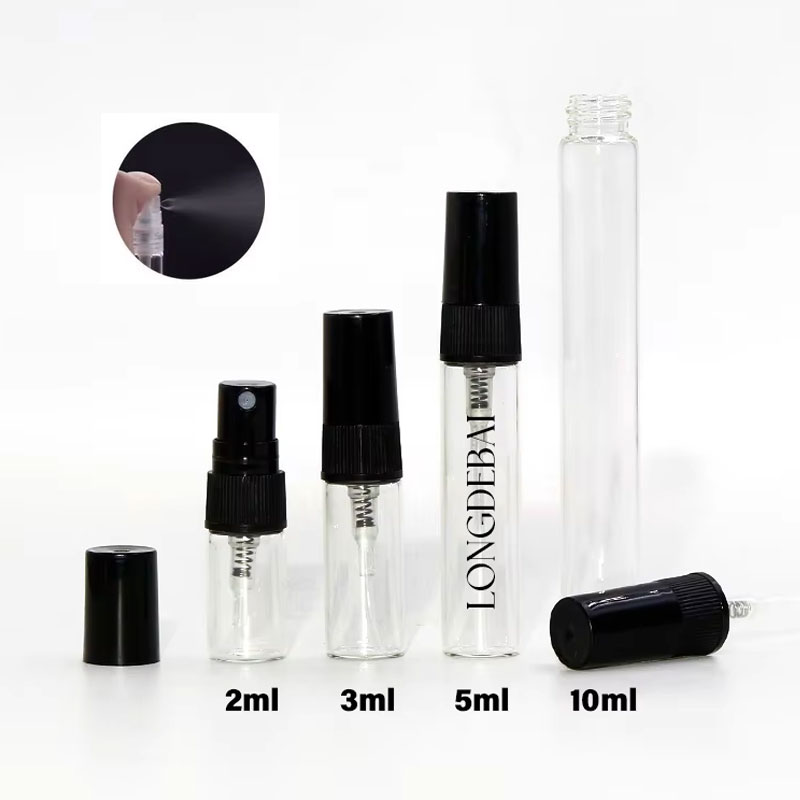 Clear glass bottle