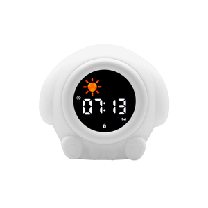 Cartoon Emoticon LED <strong>Display</strong> Digital Student Alarm Clock with Touch <strong>Sensor</strong> Lamp 2 Alarm Modes Nap Snooze <strong>Timer</strong> and White Noise - Product Image 3