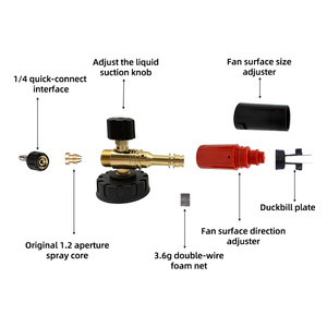 Áp lực cao xà phòng bọt Máy phát điện cho rửa xe phụ kiện với tuyết bọt <span class=keywords><strong>Lance</strong></span> Foamer pháo - Product Image 4