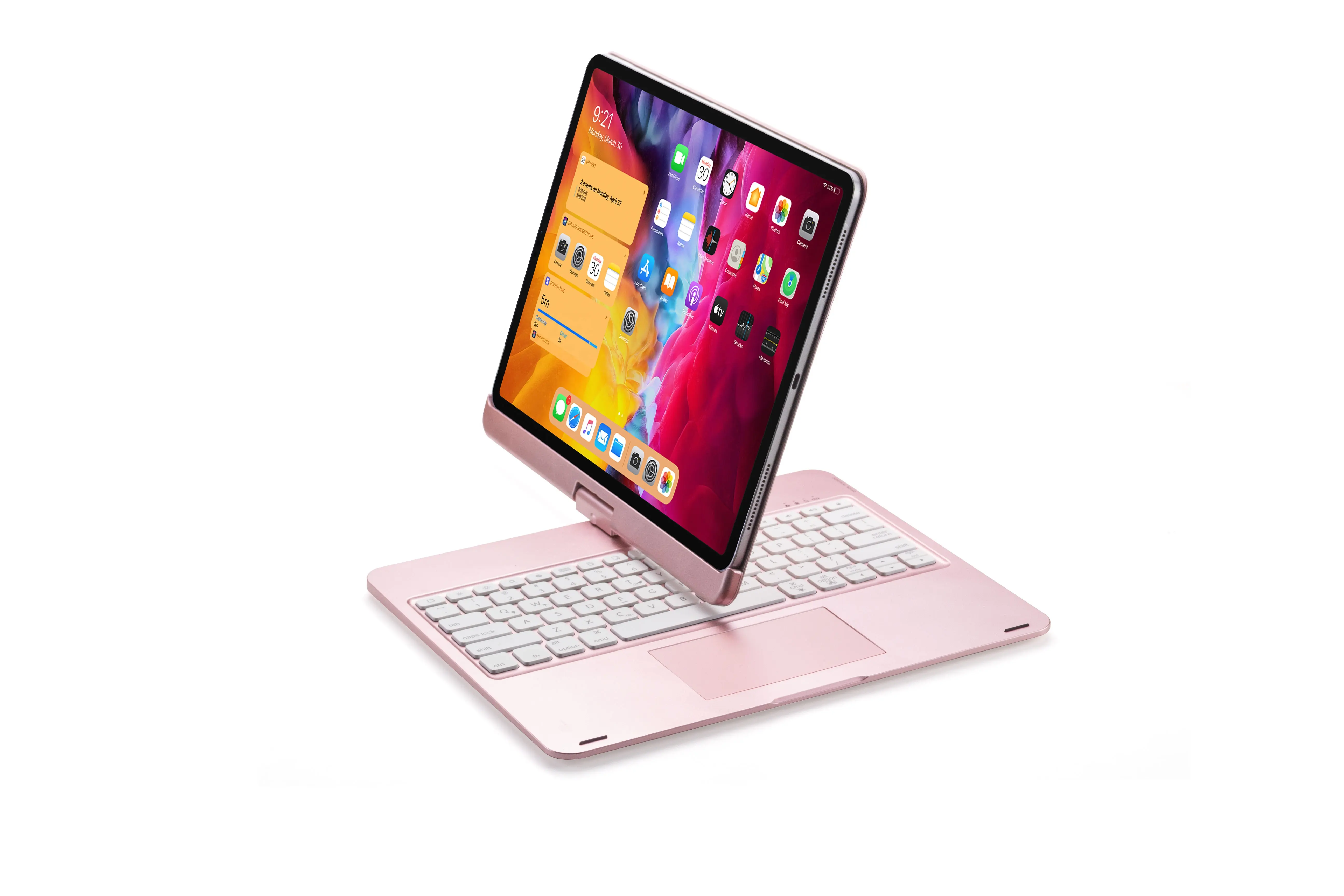 New Arrival Type-C Wireless 12.9 inch Magic Keyboard Trackpad Keyboard Case for iPad Pro
