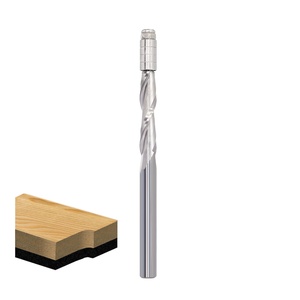 Tuôn ra TRIM Router <span class=keywords><strong>bit</strong></span> 2 sáo, 4 mang thêm dài upcut xoắn ốc cho Gỗ mẫu mô hình trang trí-1/4 "Shank - Product Image 1