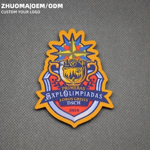 Tùy Chỉnh Thêu Các Bản Vá Lỗi Cho Velcro Logo Dệt Vá Sắt Trên Hình Trái Tim Cho Quần Áo Và Mũ Làm Của Cảm Thấy Vải - Product Image 3