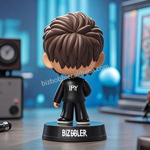 שרן מלאכה זמר ראש bobble יכול להיות מותאם אישית תמונה פוזות פריטים דקורטיביים