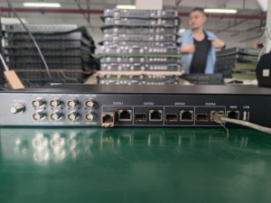 3308M -16RF เอาต์พุต IP เป็น modulator isdbt IPTV ดิจิตอลเป็น ISDBT IP/ASI ถึง 16 ผู้ให้บริการ rf ISDB-T Modulator (DVB-T DVB-C ตัวเลือก) - Product Image 3