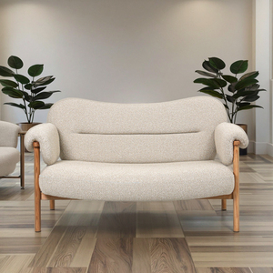 Canapé moderne 2 places avec accoudoir en forme de selle Chaise d'appoint pour bureau à domicile, hôtel, meubles de salon de loisirs pour salon et appartement - Product Image 1