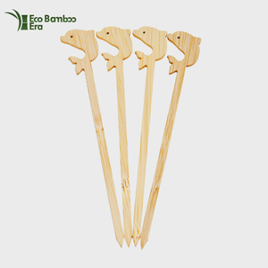Bướm hoặc tùy chỉnh trang trí nội thất tre BBQ xiên phân hủy sinh học tre cà phê khuấy cocktail Gậy Burger Gậy trái cây Picks - Product Image 3