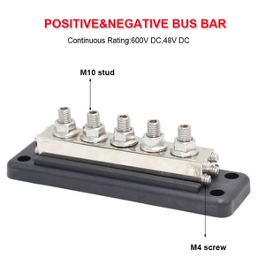 Max 600A yüksek Amp ağır paslanmaz çelik cıvata DC bakır bara güç dağıtım Terminal blokları için 4/8 çıtçıt ile - Product Image 3