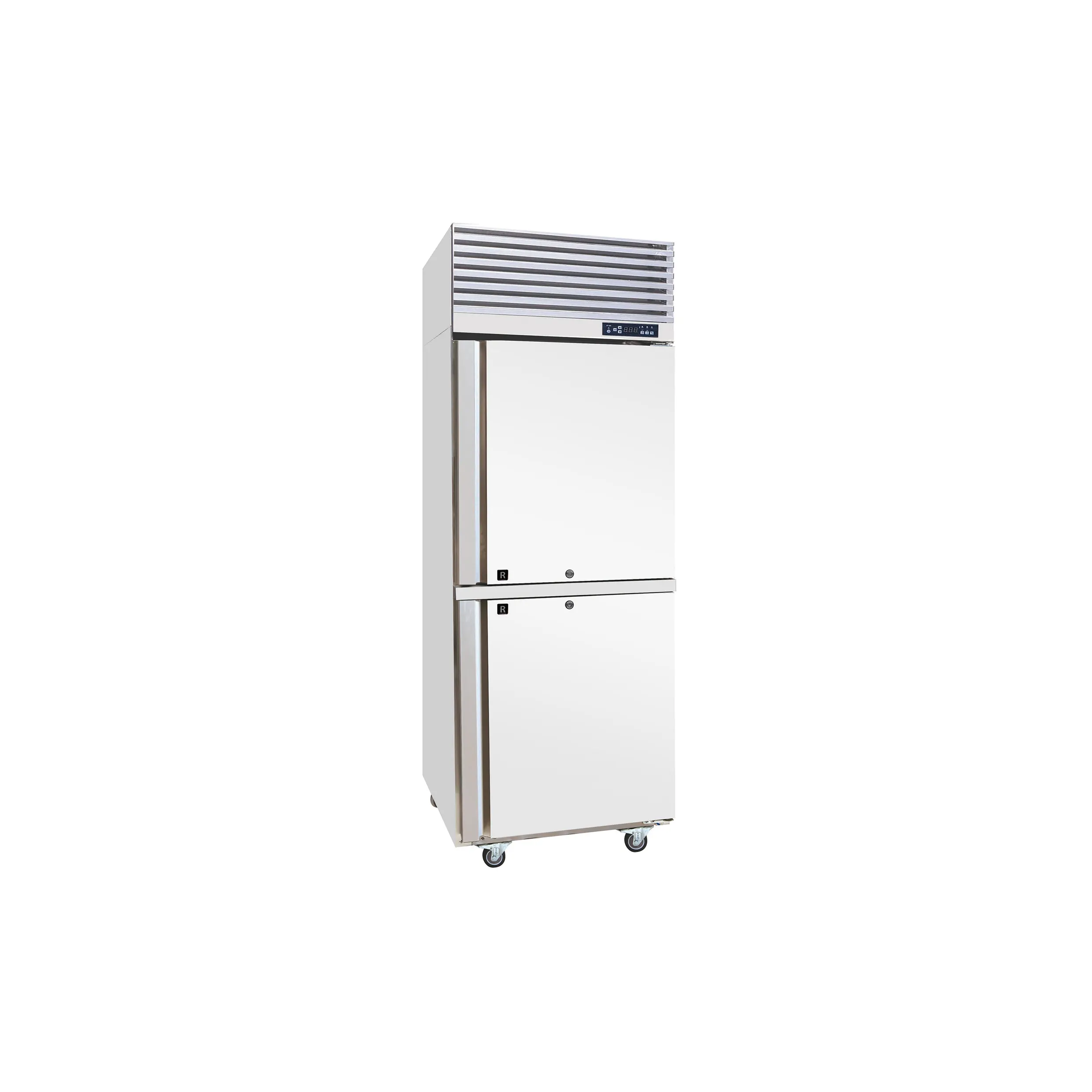 For Sale Commercial Sandwich GN Pans Refrigerator 304 Stainless Steel Upright Chiller 480L Fan Cooling Fridge SRWP-70