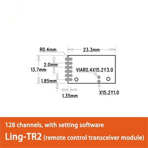 Ling-TR2 2.4Ghz Wireless Transmitter <strong>Receiver</strong> Module Kit Two-Way Transparent for IOT/Ardui Remote Control RF Module