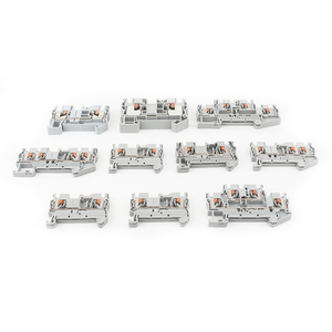 Conectores rápidos de cable en línea, bloques de terminales de riel Din con resorte, conectores rápidos de doble capa, 2 unidades - Product Image 2