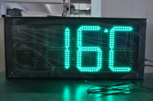 Outdoor Waterproof 16&quot; Inch Digital Led Street Clock LED Time and <strong>Temperature</strong> Signage Display Countdown Function Scoreboard - Product Image 3