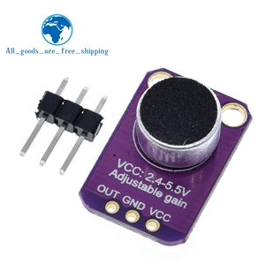 TZT GY-MAX4466 MAX4466 Elektret-Mikrofon verstärker modul Einstellbare Verstärkung OUT GND VCC-Verstärker platine 2,4-5V DC Für Arduino