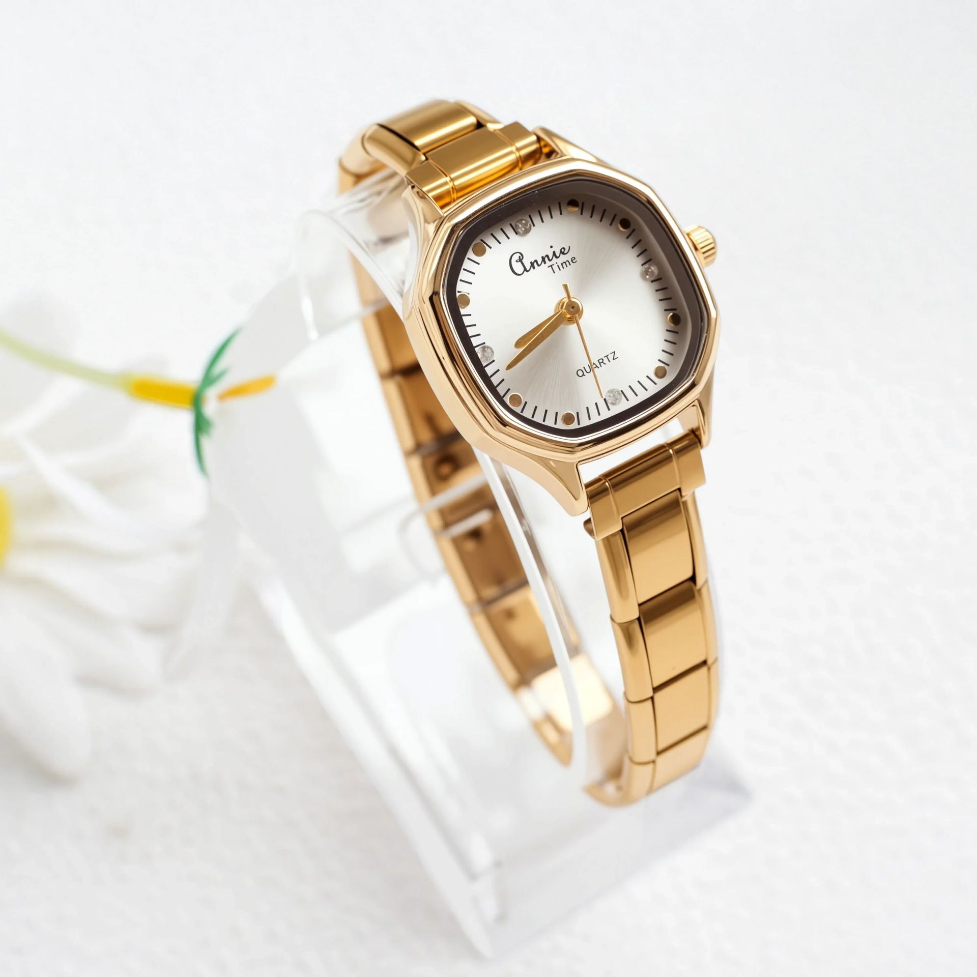 White square disc-with watchband