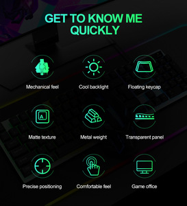 RGB Gaming <strong>Keyboard</strong> and Mouse Kit Backlit USB Wired <strong>Computer</strong> <strong>Keyboard</strong> and Mouse <strong>Combo</strong> 104 Keycaps for Pc Gamer Laptop - Product Image 5