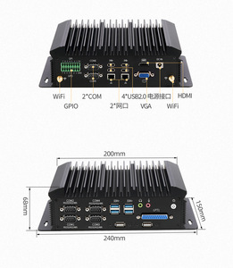 I5 4200U/4600U i7เครือข่ายคู่หกพอร์ตอนุกรม RS485คอมพิวเตอร์อุตสาหกรรมขนาดเล็กโฮสต์สำหรับการตรวจสอบของรัฐบาลธนาคารโรงเรียน - Product Image 1