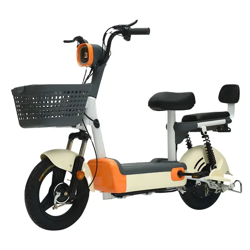 48V E-bike with 14*2.5 Fat tires e-bike Brake 3 speed e-bike city pedal assist riding ladies 48V 12Ah Electric Bicycle Adult