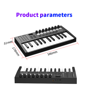 Ultra Portable USB <strong>MIDI</strong> Piano <strong>Keyboard</strong> <strong>Controller</strong> 25 Key Professional Music Making Drum Pads Master USB <strong>MIDI</strong> <strong>Keyboard</strong> <strong>Controller</strong> - Product Image 3