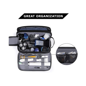 Custom Logo Printed Travel Toiletry Bags Kit Make up Tools Storage <strong>Pouch</strong> for Men Shaving Organizer Business Cosmetic Bags - Product Image 3