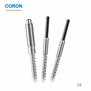 Sensor de sistema óptico avanzado CORON, detección de salida NPN PNP, sensor de fibra óptica de alta precisión de larga distancia con amplificador
