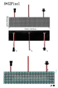 Pannello Pixel flessibile digitale a colori programmabile per parola a matrice di punti schermo RGB CN3070 WS2812B WS2812 LED 5V 80 100 - Product Image 4