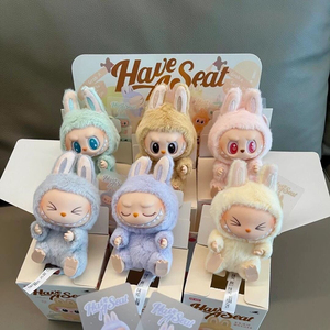 LABUBU kabarcık Mart Macaron PVC oyuncak 2nd nesil partiler için 2.0 vinil peluş kolye tahsil oyun hediye veren kör kutu - Product Image 1