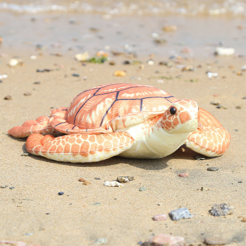Tortuga de simulación naranja, 35 cm, 175 g.