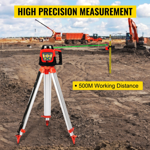 Trípode de aluminio y personal de nivelación de encuesta de 5m para nivel láser/trípode dumpy de 1,65 M - Product Image 5