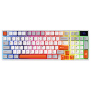 SAMA 90% Mechanical Keyboard BT5.0 2.4G USB-C Hot-Swap <strong>Socket</strong> 4000mAh Battery RGB PC Wireless Gaming Keyboard <strong>with</strong> Mini Display - Product Image 1