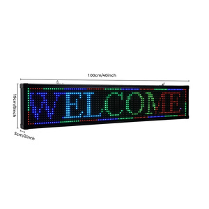 40 "x 8" Программируемый Bluetooth гибкий светодиодный дисплей доска для рекламы автомобиля прокручивания сообщений - Product Image 1